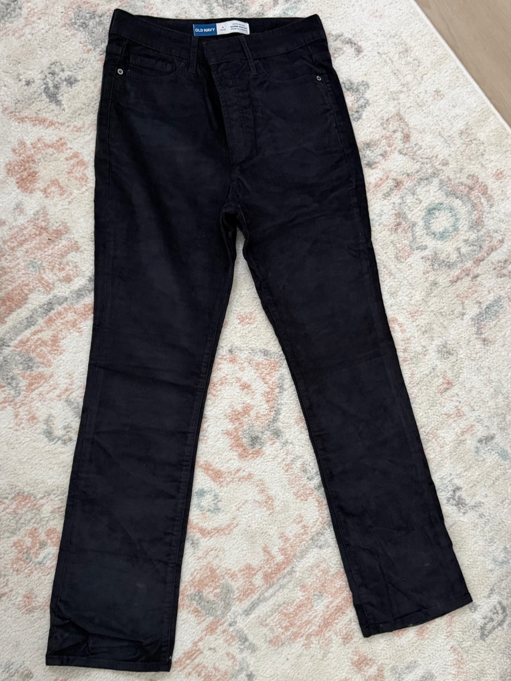 Old Navy Women's Flare Courdory Jeans NAVY BLUE